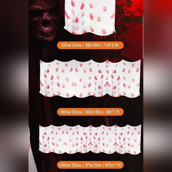 Pink & White Gauze Mesh Halloween Decor, Scarf, Cover Up, New 800cm X 235cm - Picture 10 of 14